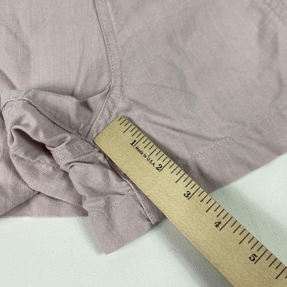 Madewell Shorts Womens Medium Mauve Linen Blend Pull On Elastic Waist Casual - Picture 3 of 8